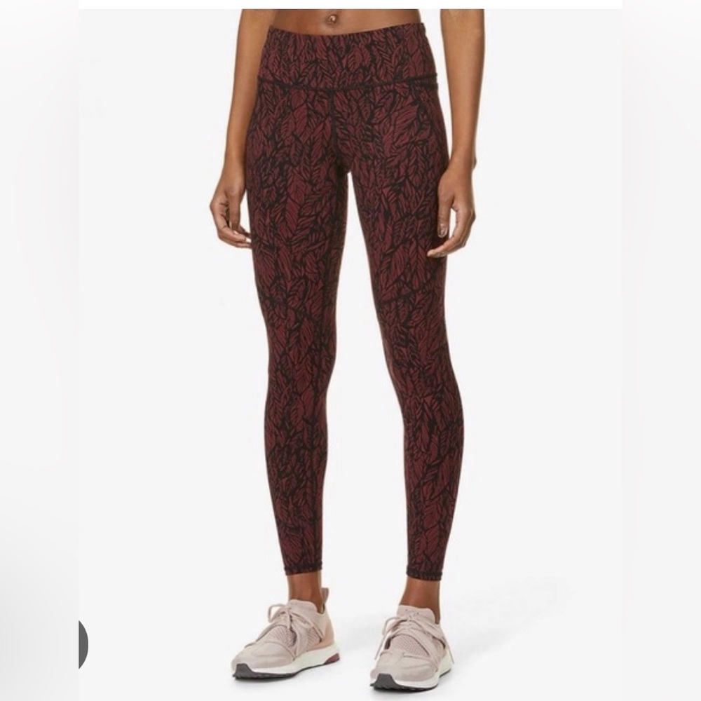 Sweaty Betty Power 7/8 leggings  XXS red fig leaf color